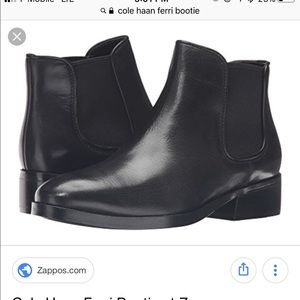 cole han black womens ferri booties